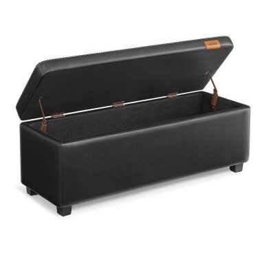 Ekho tárolópad, ülőpad 40x110x40 cm, fekete∣