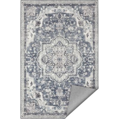 szőnyeg, 61 x 92 cm, csúszásmentes nappali szőnyeg, szürke