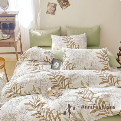 Sage Leaf ágyneműhuzat garnitúra – zsályazöld elegancia