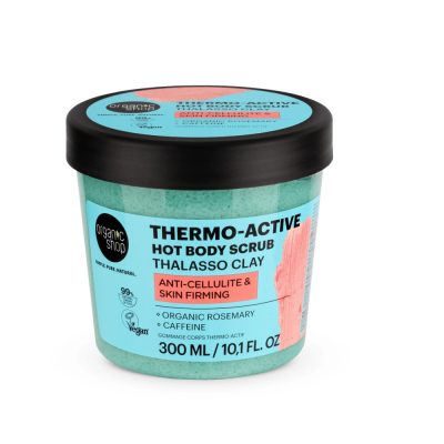 Organic Shop Thermo-active melegítő hatású testradír Thalasso agyaggal, 300ml