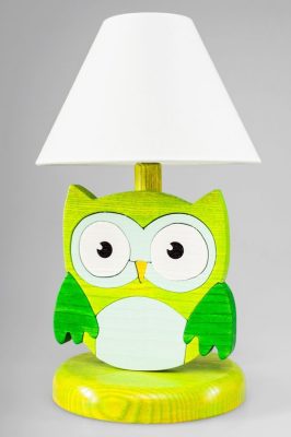 Bagoly zöld éjjeli lámpa