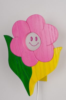 Virágos fali lámpa