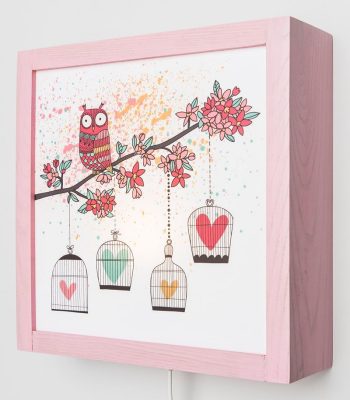 Bagoly a fán éjjeli fény, kis szépséghibával