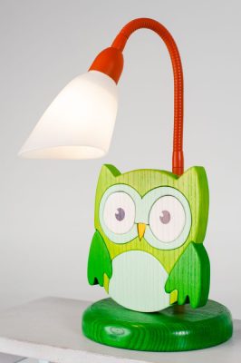 Bagoly zöld asztali lámpa, SZÉPSÉGHIBÁS 