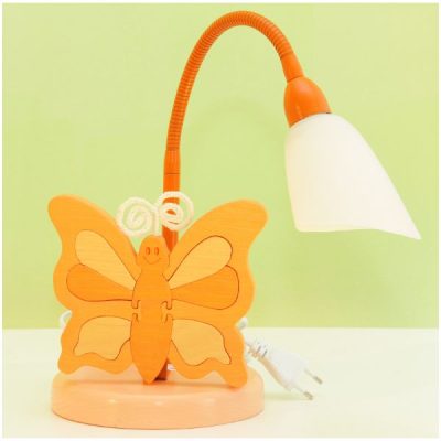 Pillangó asztali lámpa, barack - SZÉPSÉGHIBÁS !