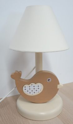 Madárka éjjeli lámpa, barna
