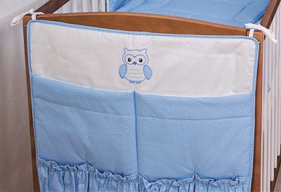 Zsebes tároló - Lulu bagoly, kék pöttyös 