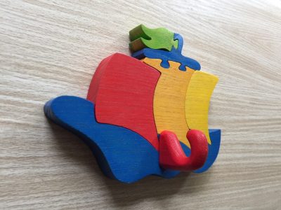 Hajó kék minifogas