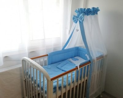 4 részes babaágynemű szett - Kék Peti