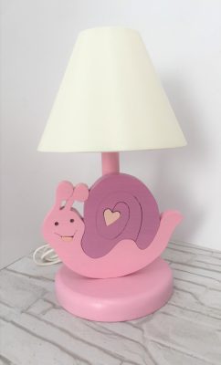 Csiga éjjeli lámpa, lila