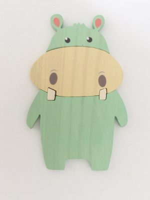 Viziló bútordísz , zöld 