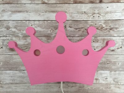 Korona fali lámpa, pink