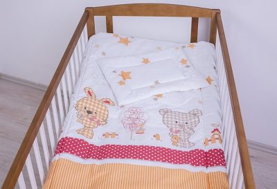 2 részes babaágynemű szett - Trixi, narancs