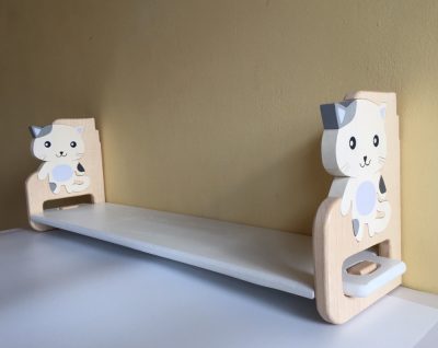 Fali polc választható mintával, színes polclappal 3 méretben