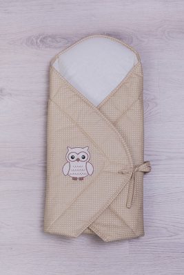 Kókuszpólya - Lulu bagoly , bézs pöttyös