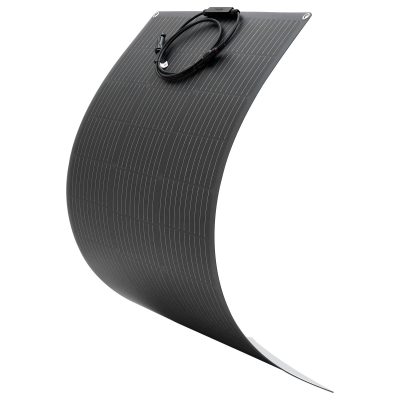 monokristályos napelem, 100 W-os félig flexibilis napelem, hálózaton kívüli töltő MC4 kimenettel, IP67 vízálló, erkélyes erőmű hajókhoz, lakókocsikhoz, autókhoz, kabinokhoz és ívelt felületekhez