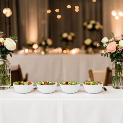 Everett salátás tálka 14 cm 0,4 liter, temperált opál üveg, 6 db-os csomag