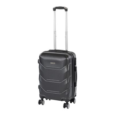 TraveLux Max kabinbőrönd keményfedeles levehető kerékkel 50x40x20 cm fekete
