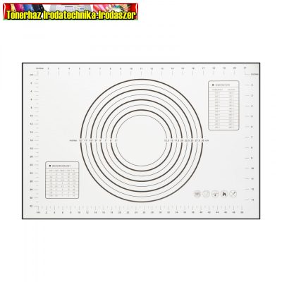 57520 Szilikon nyújtólap - mérettáblázattal - 60 x 40 cm