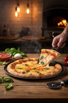 Kékvas perforált perem nélküli pizzaforma, 28 cm, de Buyer