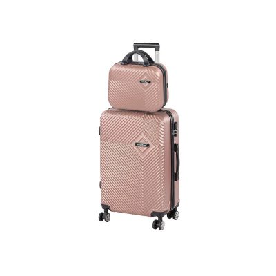 TraveLux Pro VII gurulós bőrönd szett rosegold