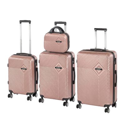 TraveLux Pro XXIV gurulós bőrönd szett rosegold