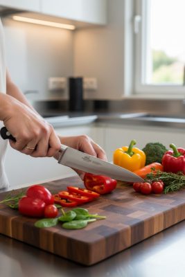 Lion Sabatier Idéal Chef kés 20 cm-es penge – POM Markolattal és Rozsdamentes Szegecsekkel