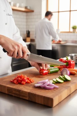 Lion Sabatier Idéal Chef kés 25 cm-es penge – POM Markolattal és Rozsdamentes Szegecsekkel