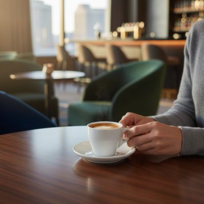 Rome kávéscsésze szett, 75 ml-es, 6 db-os csomag, fehér porcelán