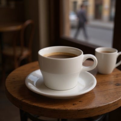 Alpes kávéscsésze, 70 ml-es, 6 db-os csomag, sorolható porcelán