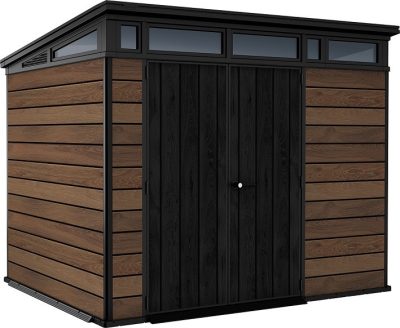 Keter Pent 9x7 műanyag kerti ház, tároló, vízszintes - barna