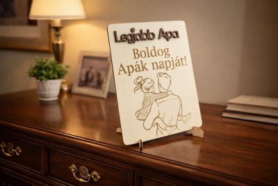 Apák Napi Tábla (Legjobb Apa fehér)