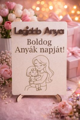 Anyák Napi Tábla (Legjobb Anya fehér)