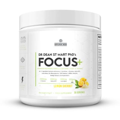 FOCUS+™ - 4az1ben Agyserkentő, Pre-Workout, Izomépítő, Zsírégető Formula - 210g - Supplement Needs