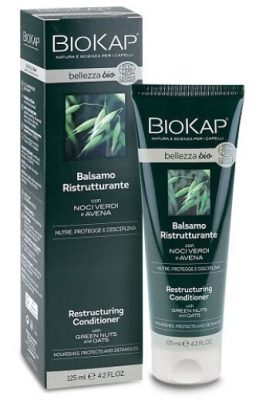 Biokap Bellezza bio Helyreállító hajkondicionáló zöld dióval és zabbal, 125 ml