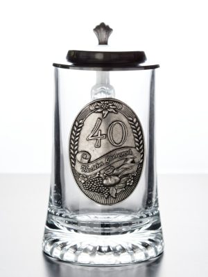 Fedeles Sörös korsó - 40 évszámmal