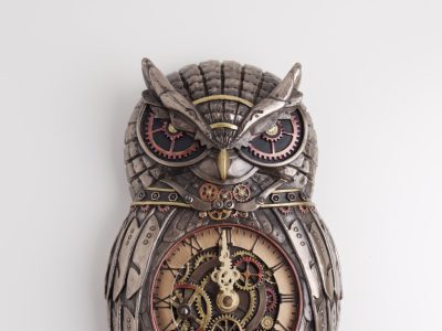 Ingás fali óra Bagoly