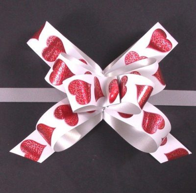 Masni mintás 19 mm 20 db/csomag fehér szív