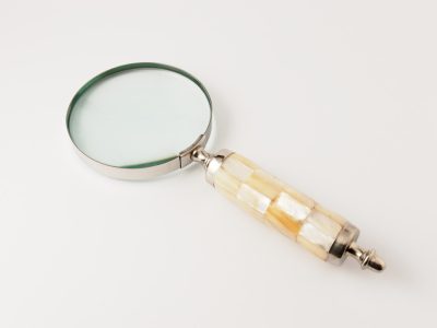 Nagyító nikkel csont nyéllel