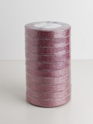 Szatén textil szalag 15 mm/22,5 m Piros metál