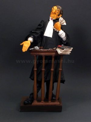 Ügyvéd karikatúra szobor
