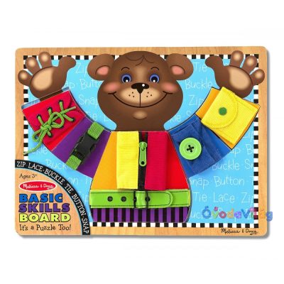 Gombos, csatos, zippzáras készségfejlesztő játék Melissa & Doug