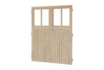 Kiegészítő ajtóelem Wandlitz kerti tárolóhoz, natúr fából 164cm x 180,5 cm.