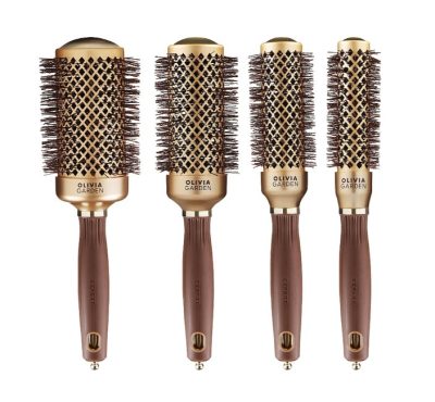 Olivia Garden Expert Blowout Shine Gold arany körkefe szett