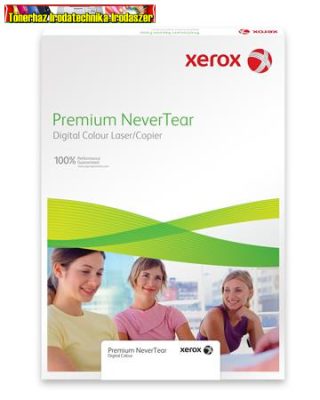 XEROX Nevertear 007R90516 A4 Etikett címke, lézernyomtatókhoz, poliészter, kültéri, fehér, matt 50 ív/cs