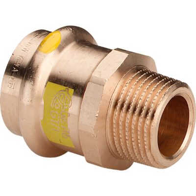 VIEGA 2611 Profipress G vörösöntvény külső menetes átmeneti idom, gázra, 28mm x 3/4"K