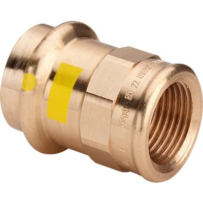 VIEGA 2612 Profipress G vörösöntvény belső menetes átmeneti idom, gázra, 18mm x 3/4"B