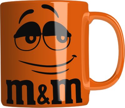 M&Ms neon bögre 3 dl - narancs 