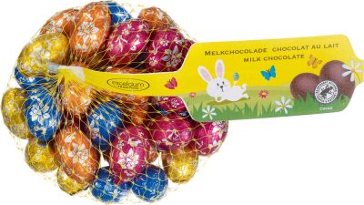 Excelcium Tejcsokoládé tojások hálóban 100g