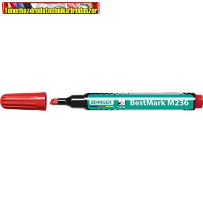 Marker Stanger M236 permanent (alkoholos) vágott piros